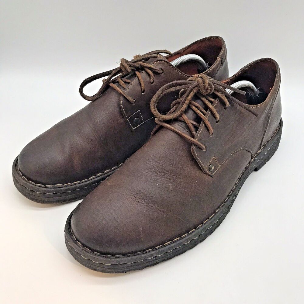 BORN BØRN Brown Leather Derby Men's size 12  H43423 Leather Lace Casual Shoes - Picture 3 of 11